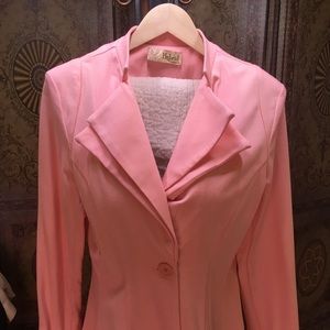 Ladies bright pink unlined jacket